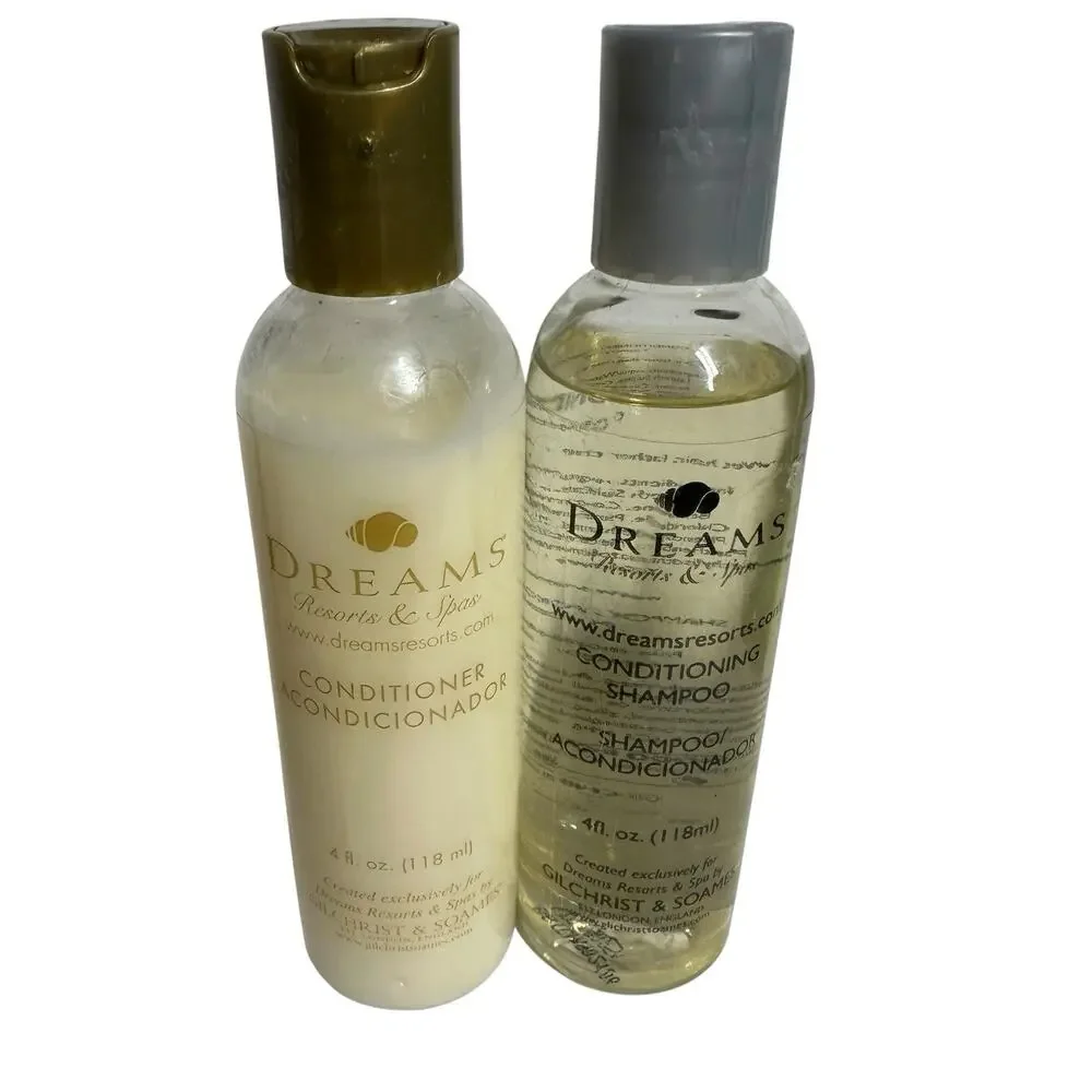 Gilchrist & Soames DREAMS Resorts Spas Lotion Shampoo Conditiioner Shower Gel